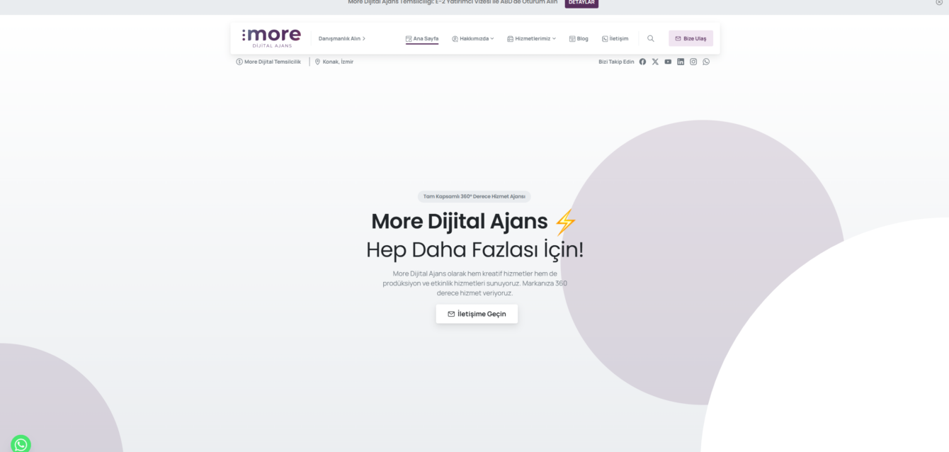 More Dijital Ajans Web Projesi