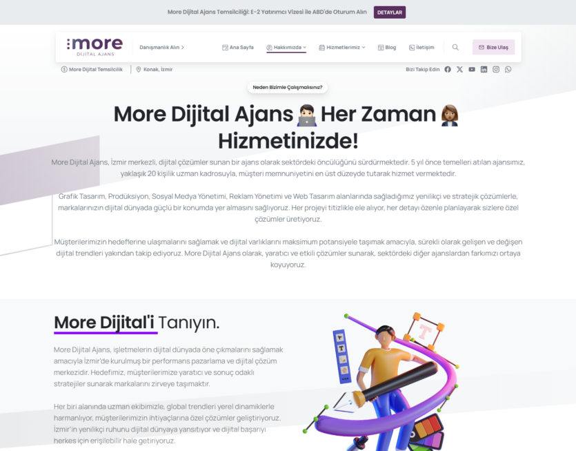 More Dijital Ajans Web Projesi